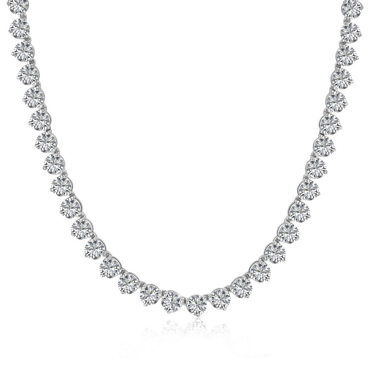 [HOT] Collier de tennis orné de cœurs taillés
