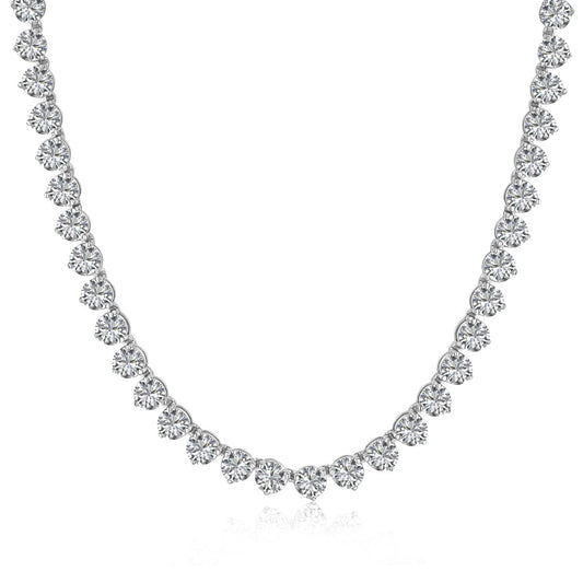 [HOT] Collier de tennis orné de cœurs taillés