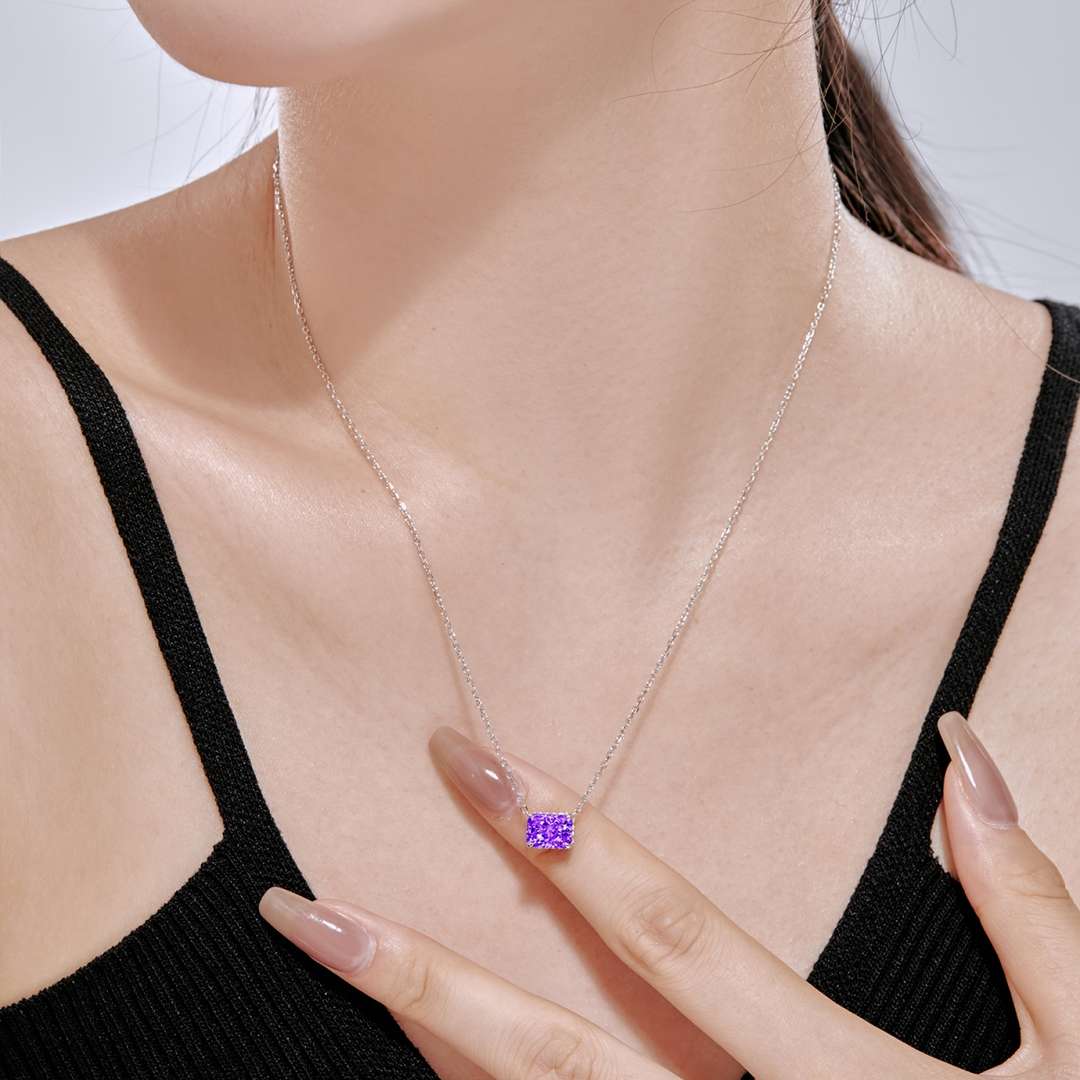[HOT] Collier coloré de forme carrée luxueuse
