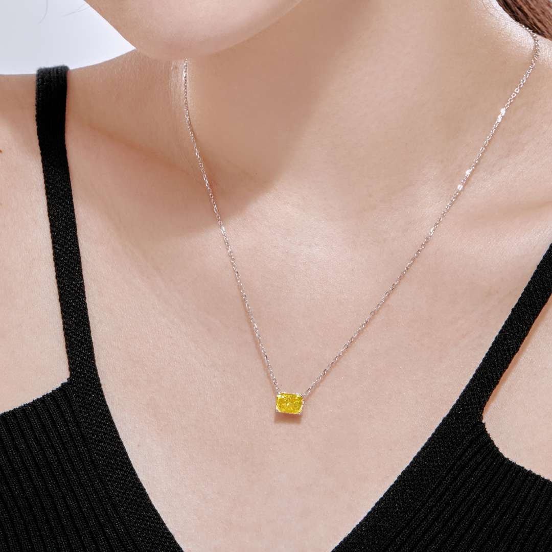 [HOT] Collier coloré de forme carrée luxueuse