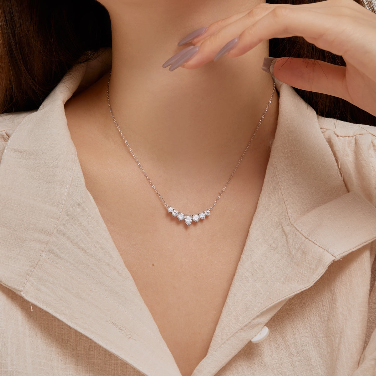 [HOT] Collier délicat en forme de cœur coloré