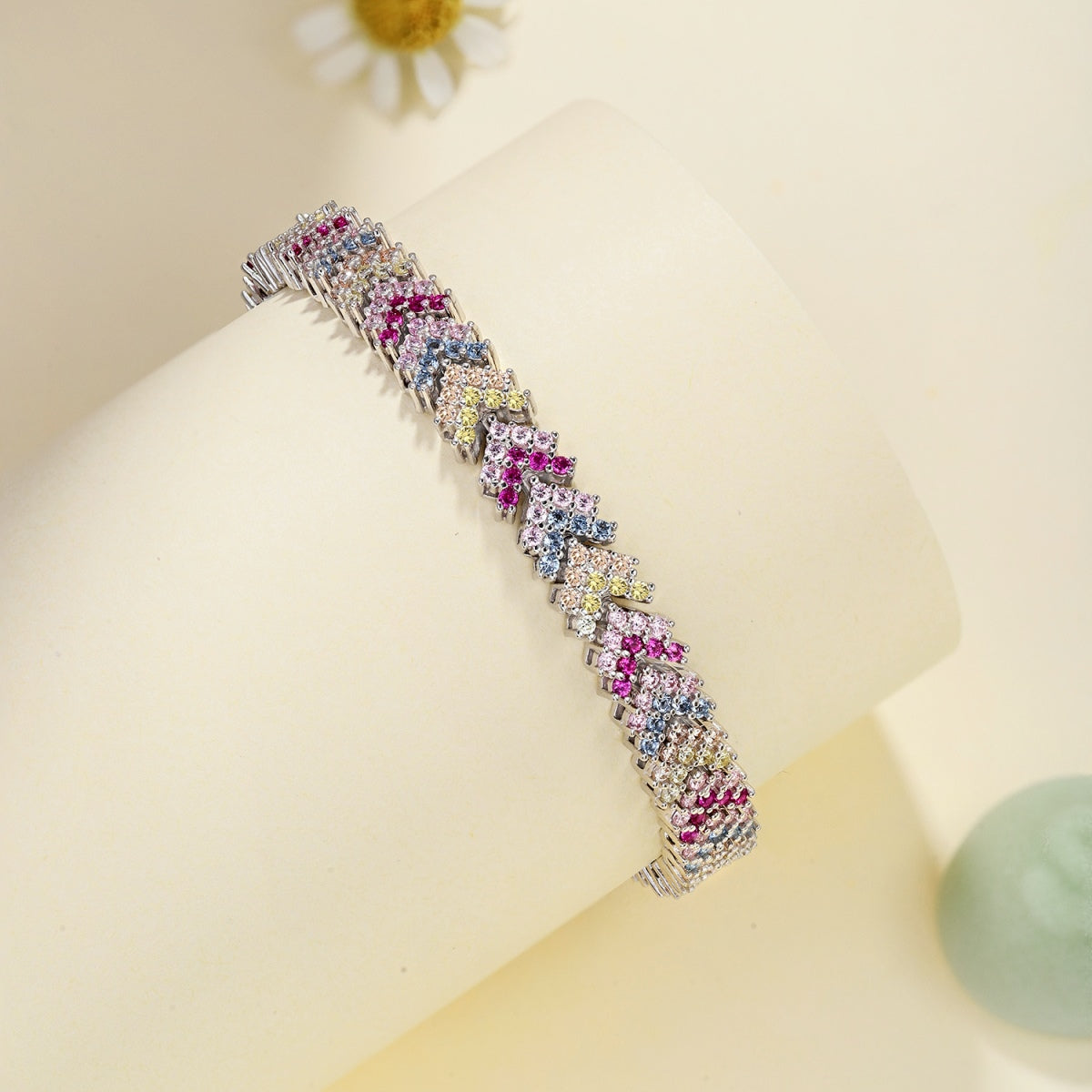 [HOT]Ornate Sparkling Round Cut Party Bracelet