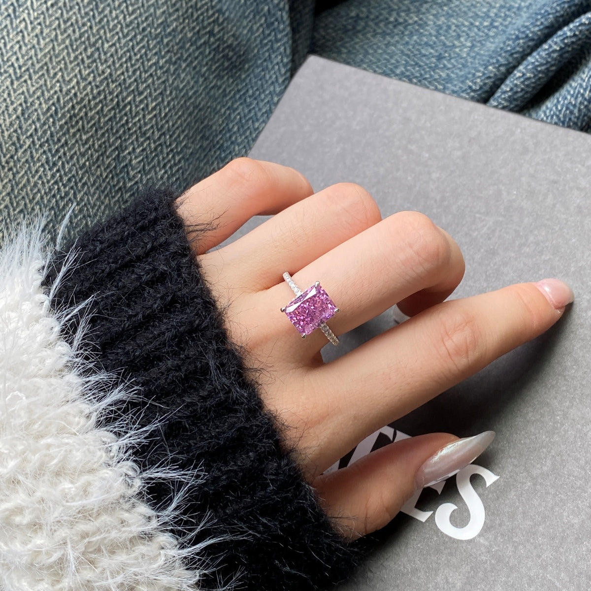 [HOT] Bague de fiançailles luxueuse de 4,0 carats