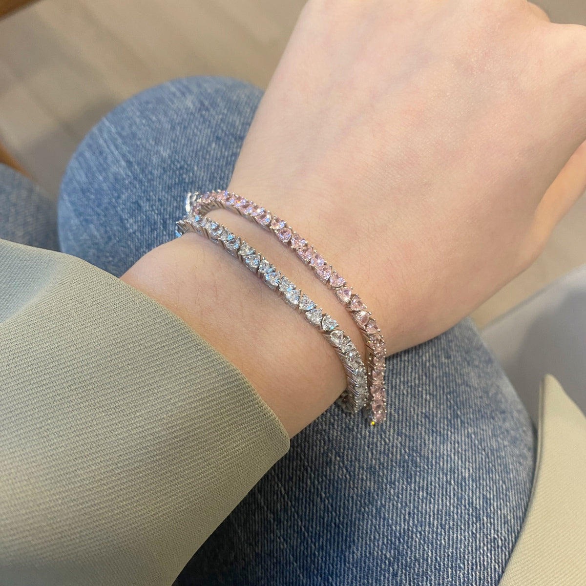[HOT] Bracelet romantique éblouissant en forme de cœur pour amoureux
