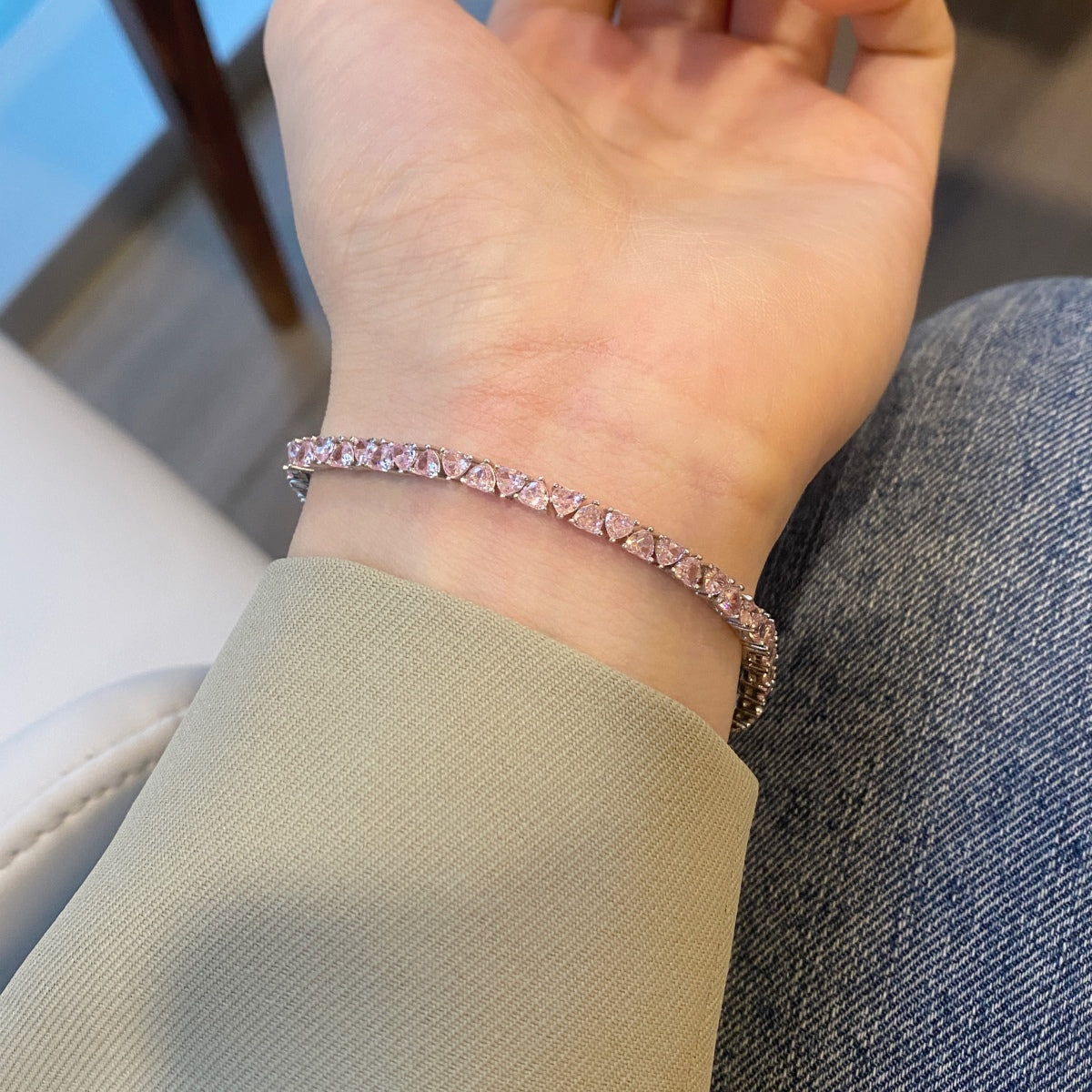 [HOT] Bracelet romantique éblouissant en forme de cœur pour amoureux