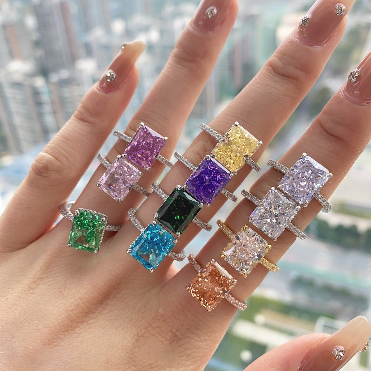 [HOT] Bague de fiançailles luxueuse de 4,0 carats