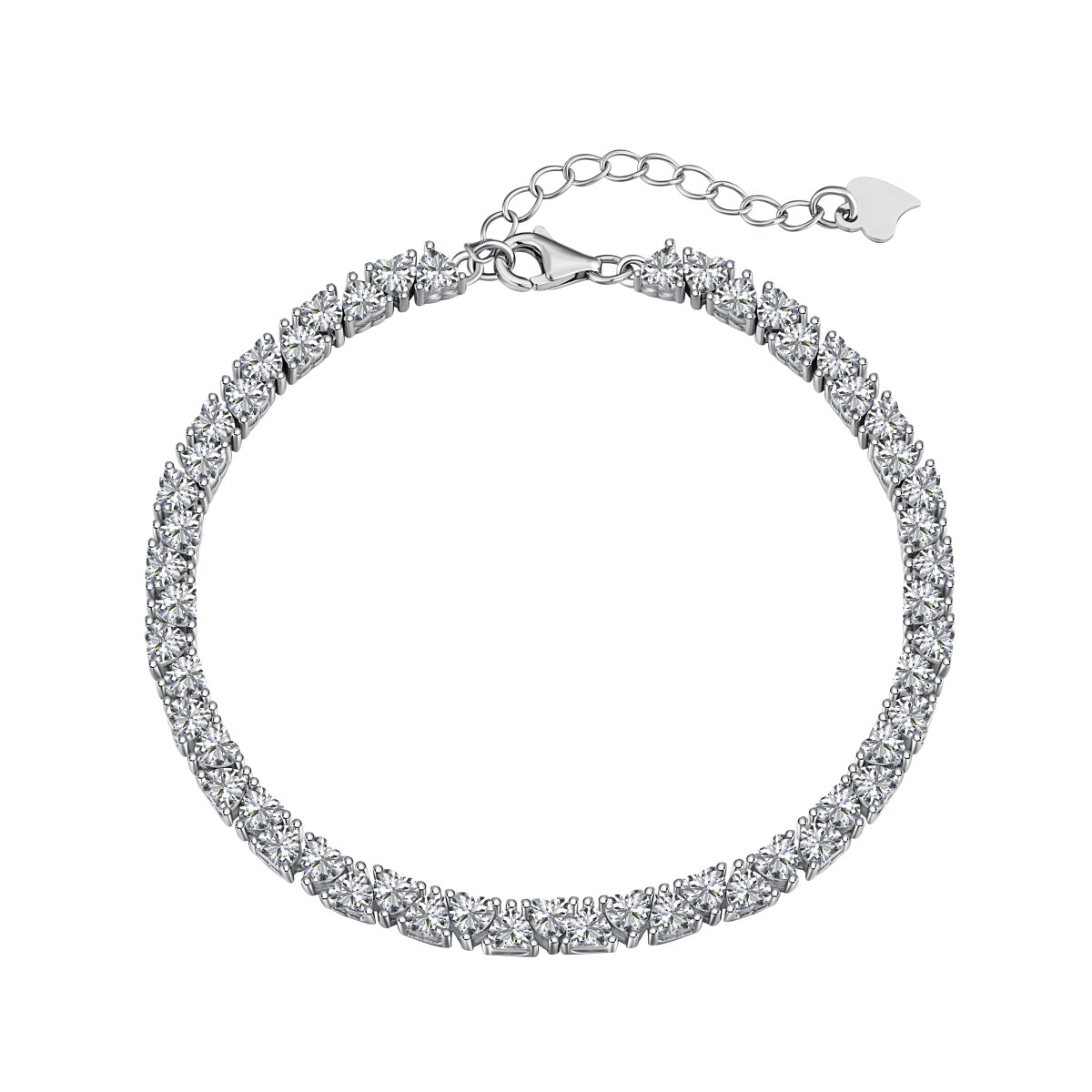 [HOT] Bracelet romantique éblouissant en forme de cœur pour amoureux