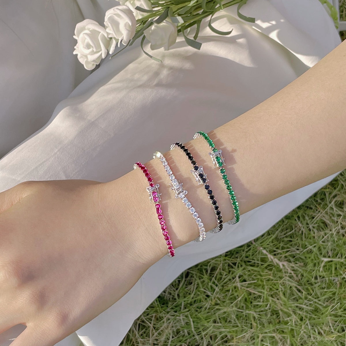 [HOT]Radiant Colorful Round Cut Party Bracelet
