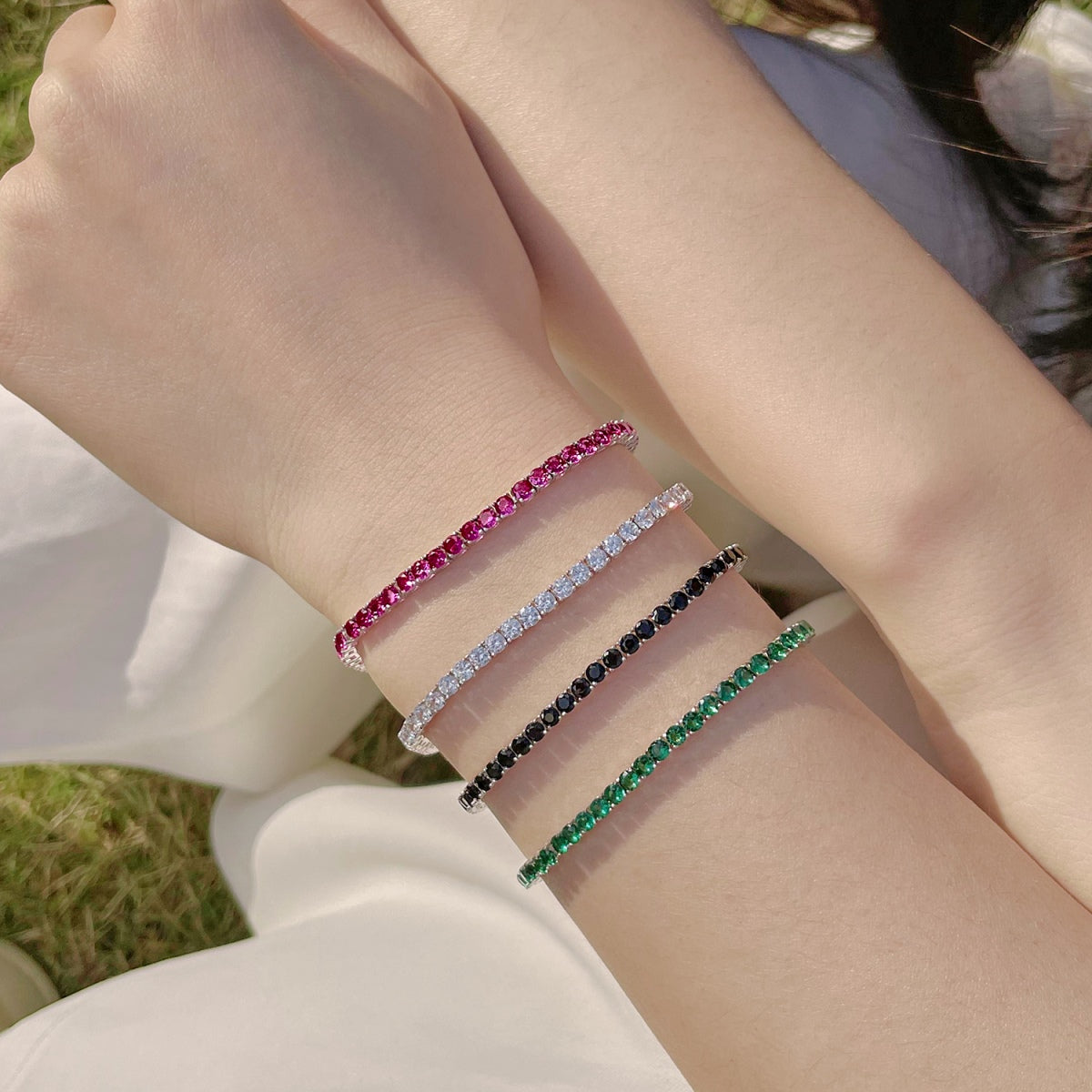 [HOT]Radiant Colorful Round Cut Party Bracelet