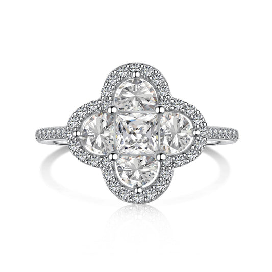 [HOT]Luxurious Eternity Flower Shape Banquet Ring