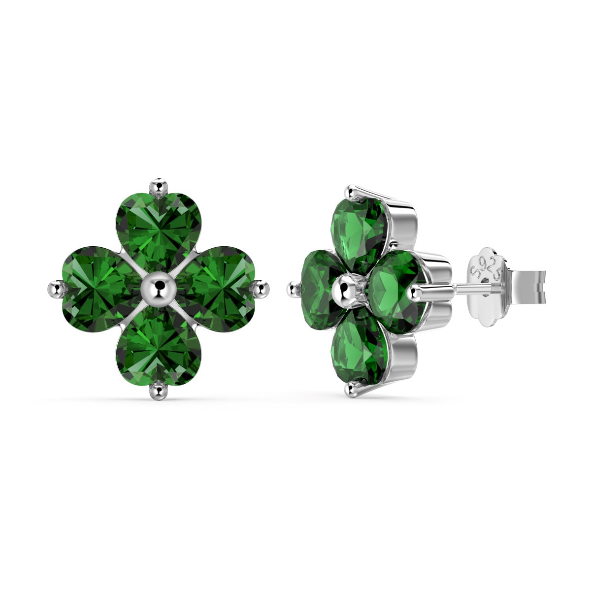 [HOT]Boucles d'oreilles boule trèfle à quatre feuilles