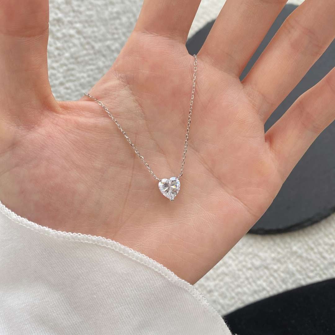 [HOT] Collier avec pendentif en pierre principale en forme de cœur