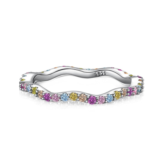 [HOT] Bague de fête ronde colorée et délicate