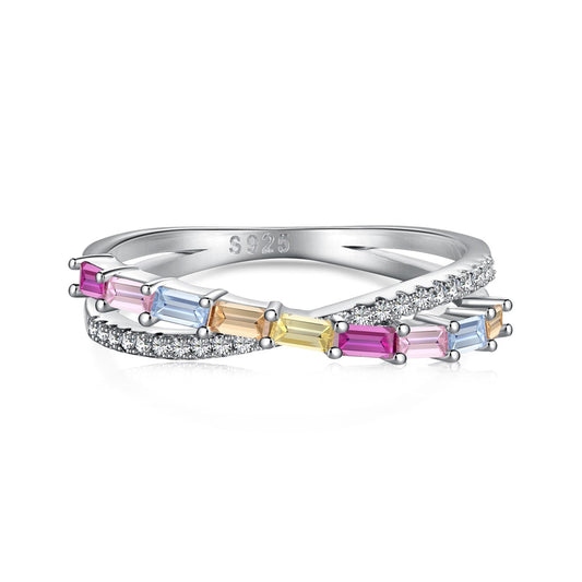 [HOT] Bague de fête énergique et élégante à coupe radiante