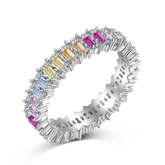[HOT] Bague cocktail ornée et éclatante taille émeraude