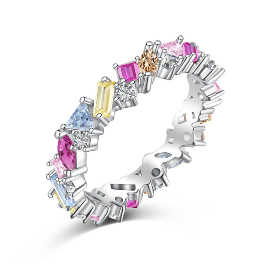 [HOT] Bague quotidienne éblouissante polychromatique multi-tailles