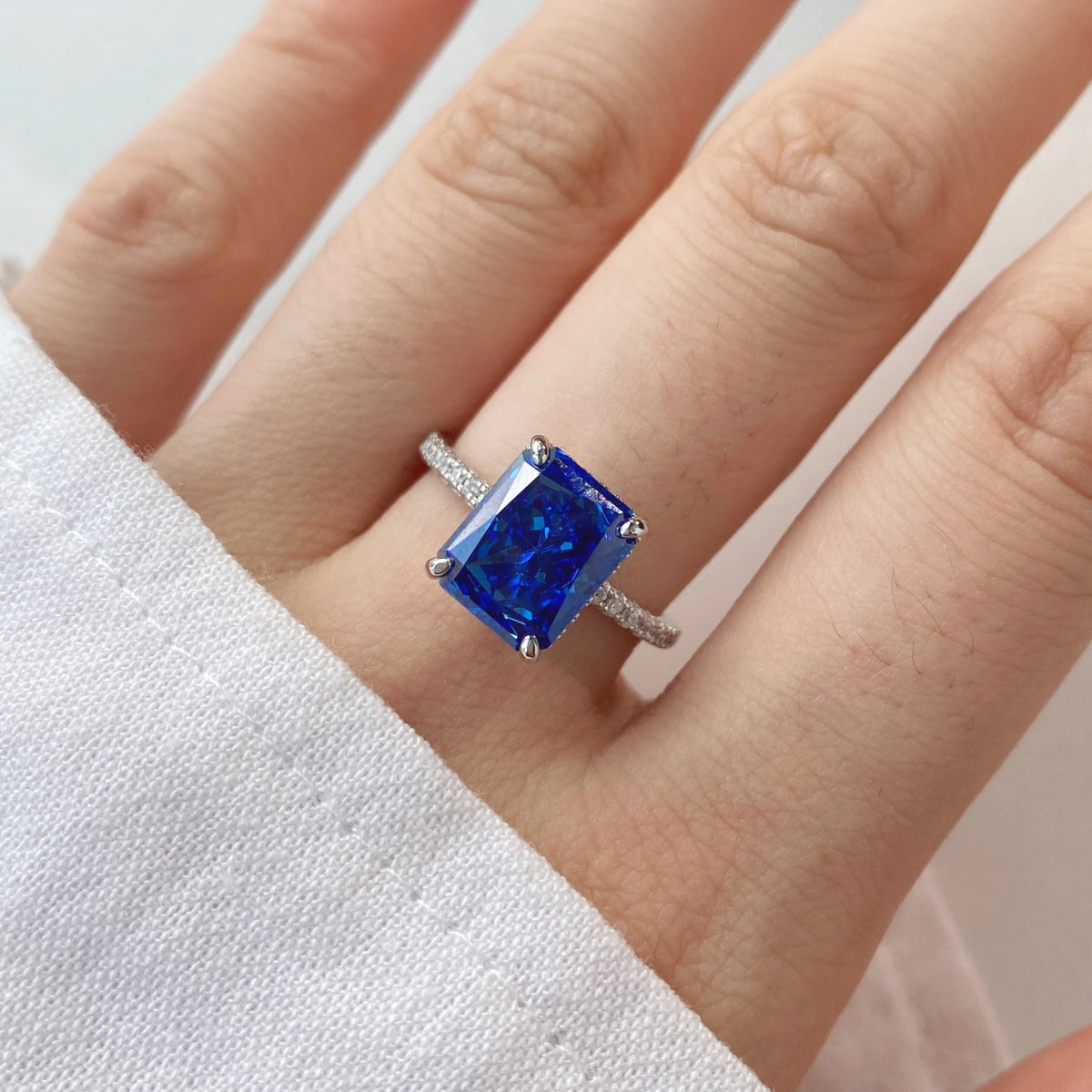 [HOT] Bague de fiançailles luxueuse de 4,0 carats