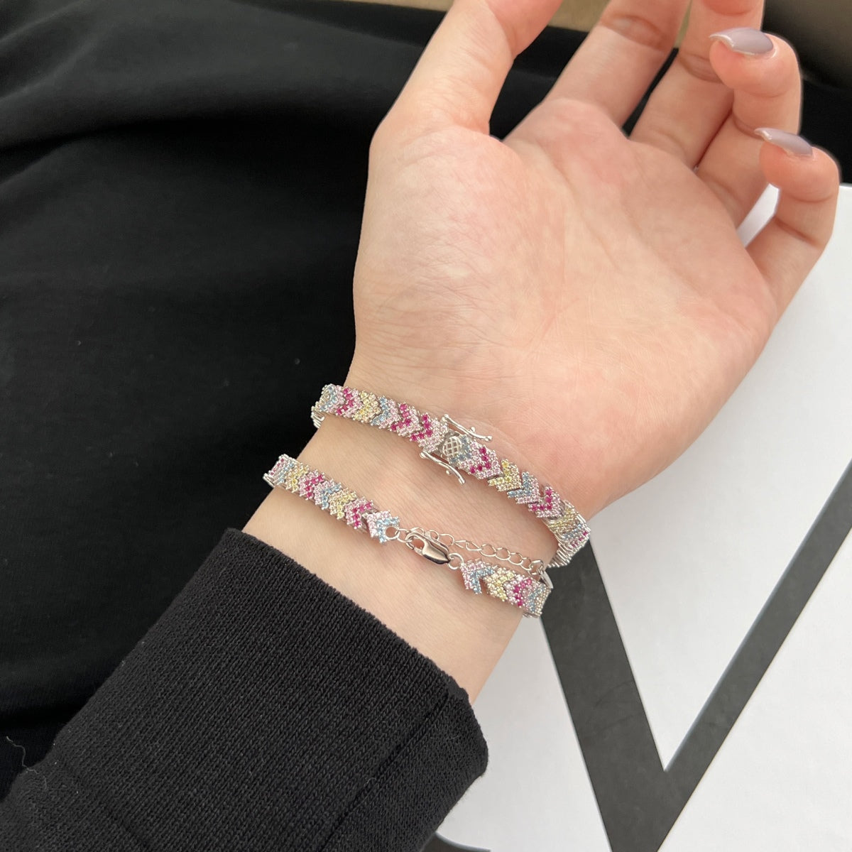 [HOT]Ornate Sparkling Round Cut Party Bracelet