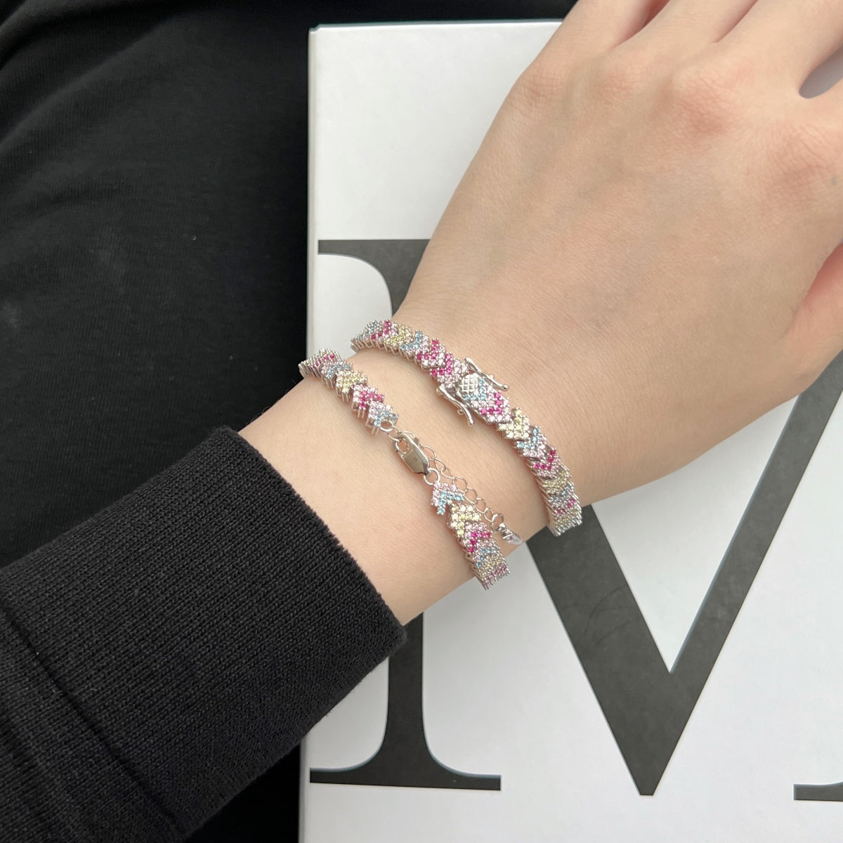 [HOT]Ornate Sparkling Round Cut Party Bracelet