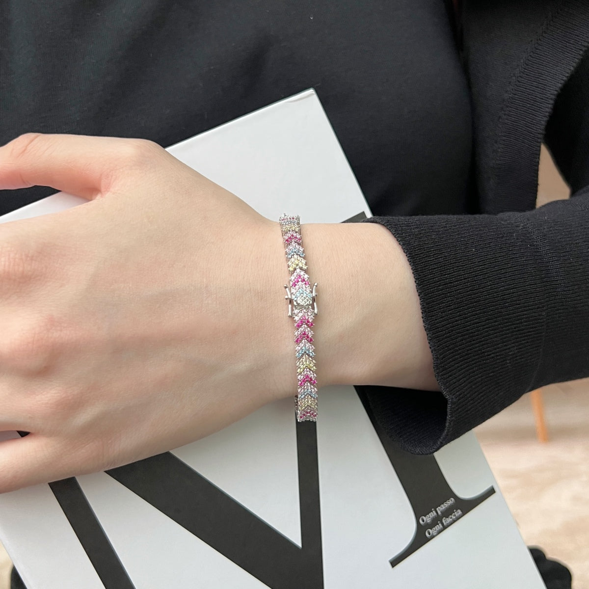 [HOT]Ornate Sparkling Round Cut Party Bracelet