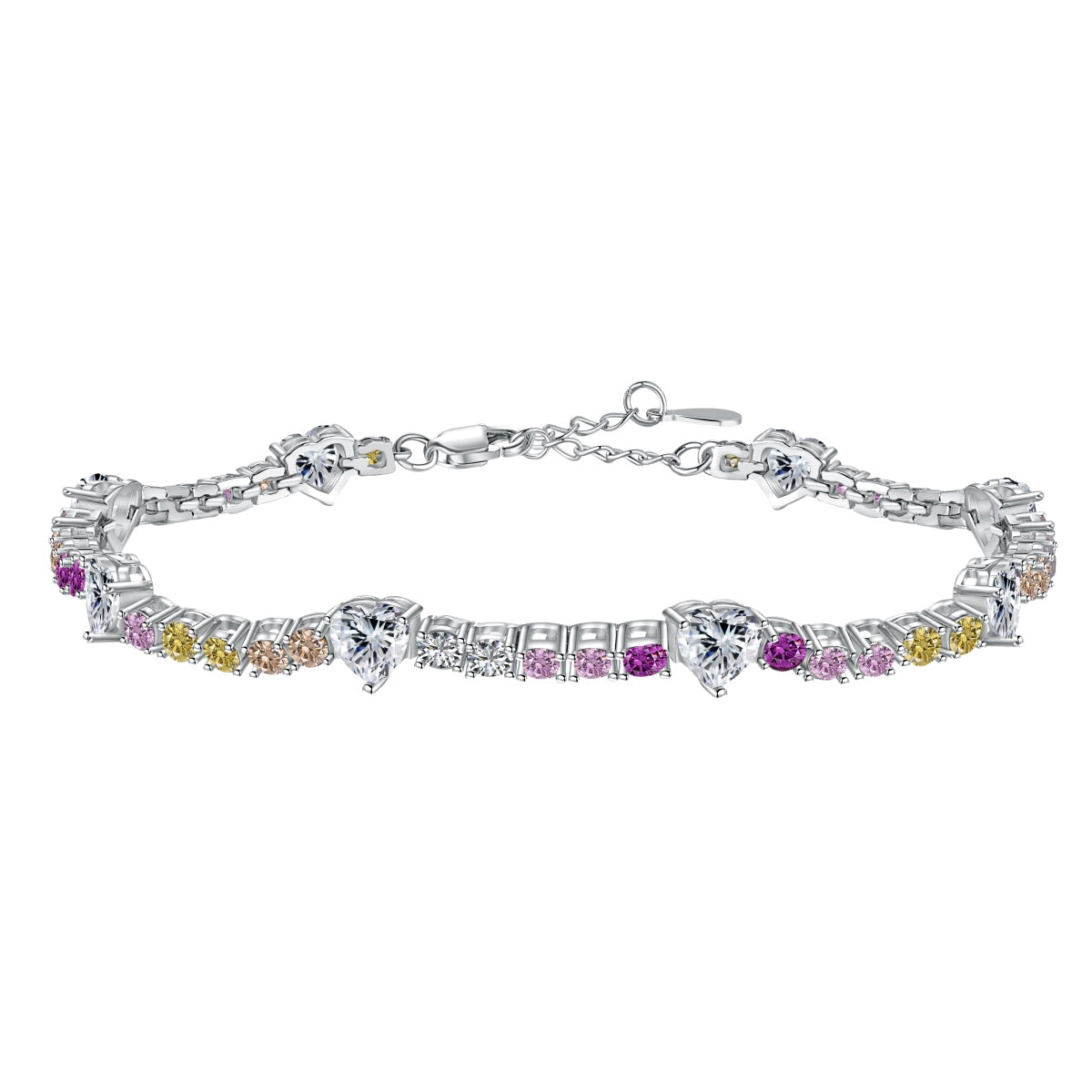 [HOT] Bracelet romantique en forme de cœur avec coupe ronde