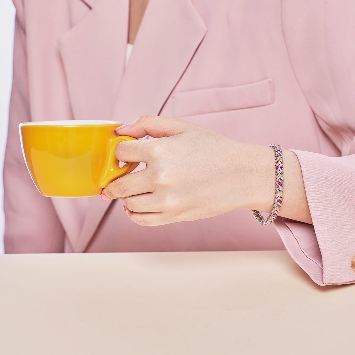 [HOT]Ornate Sparkling Round Cut Party Bracelet