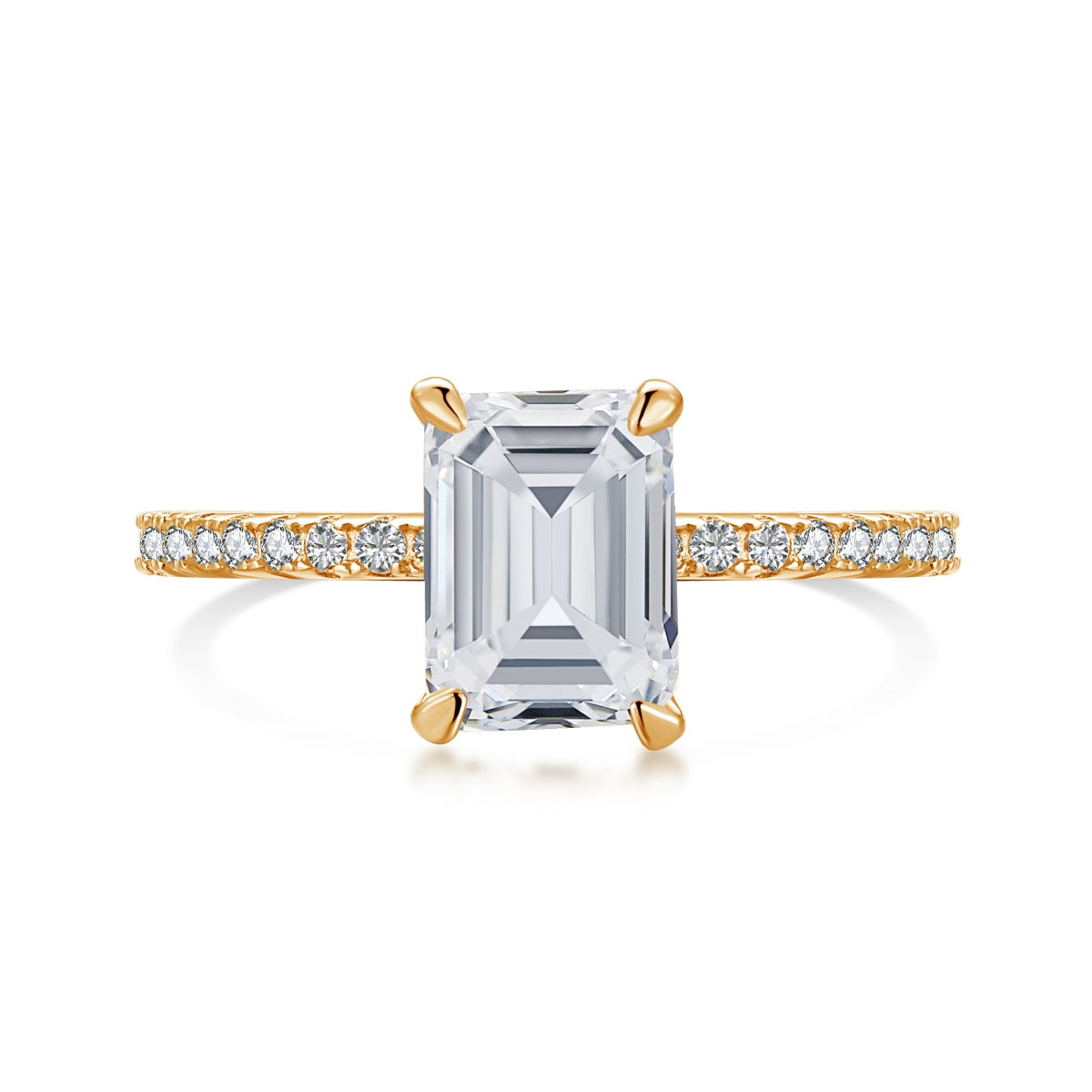[HOT] Bague de fête scintillante et ornée de 2,0 carats, taille radiant