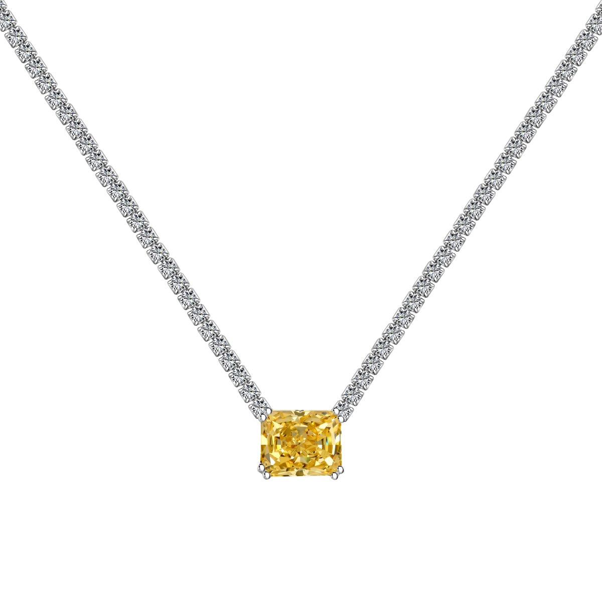 [HOT] Collier élégant taille radiant de 4,0 carats