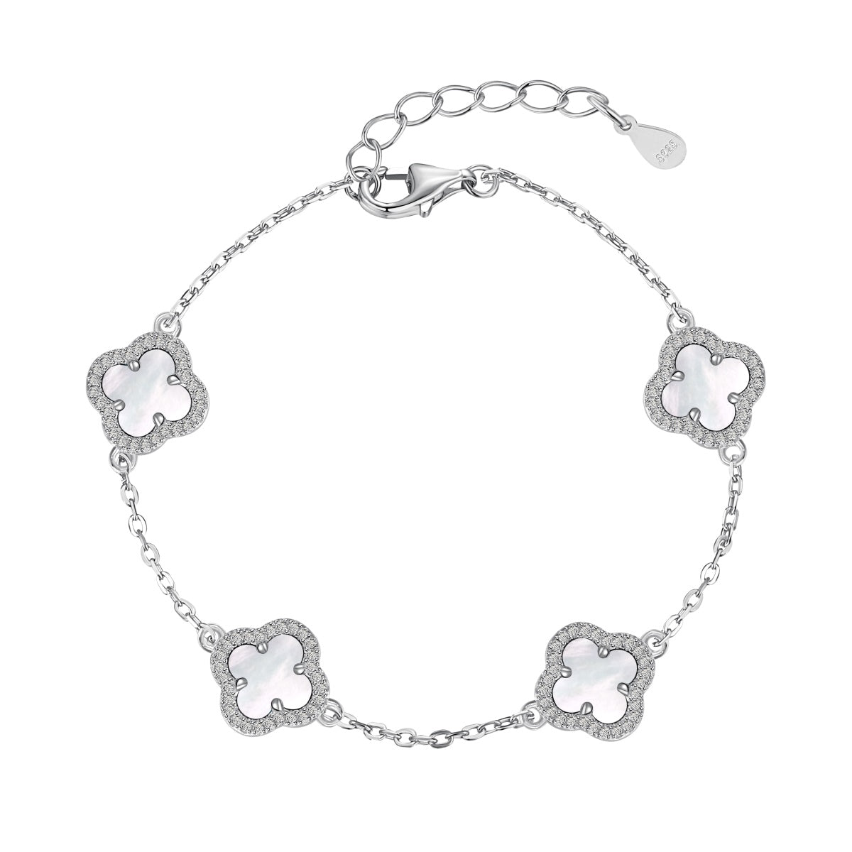 [HOT] Bracelet exquis en trèfle à quatre feuilles