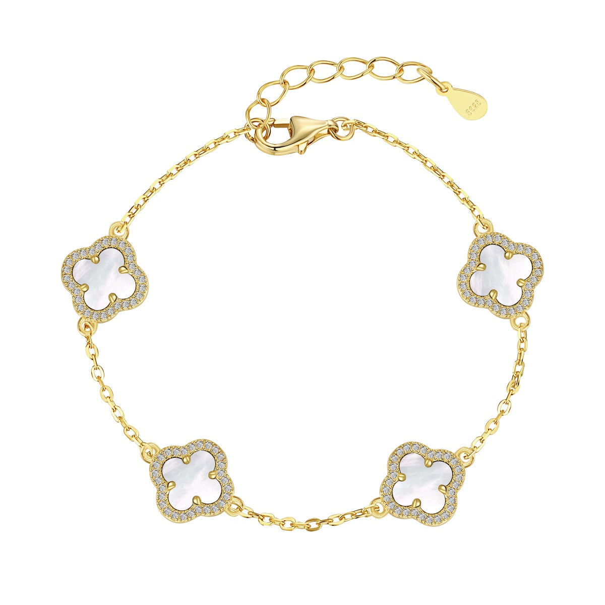 [HOT] Bracelet exquis en trèfle à quatre feuilles