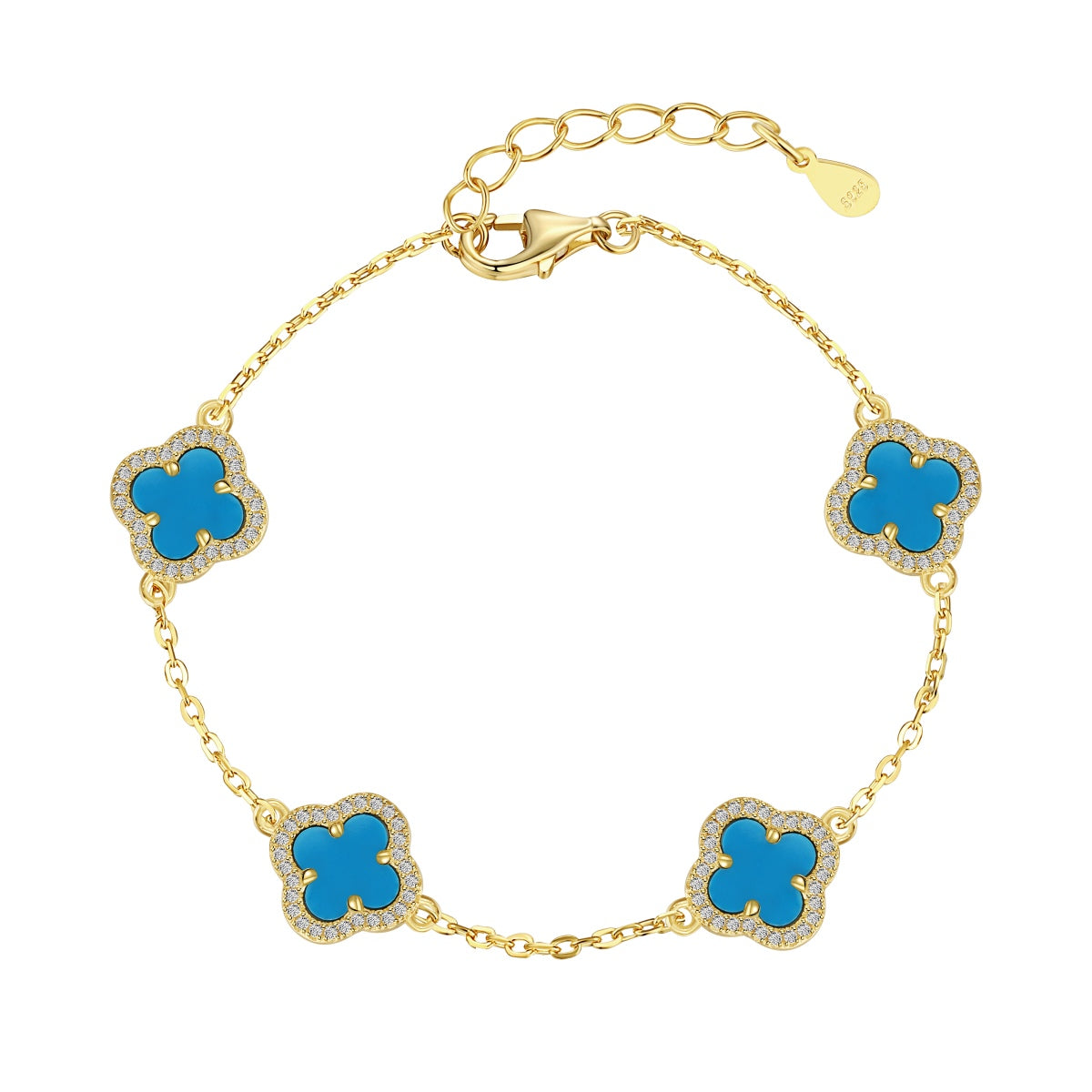 [HOT] Bracelet exquis en trèfle à quatre feuilles