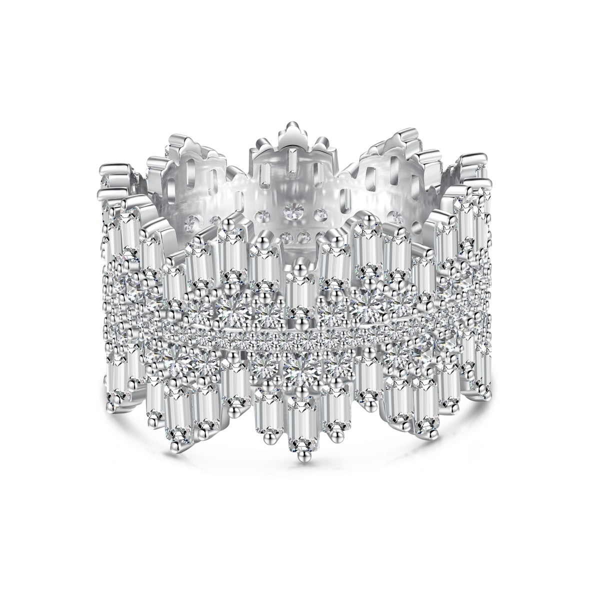 [HOT] Bague quotidienne luxueuse et colorée à coupe radiante