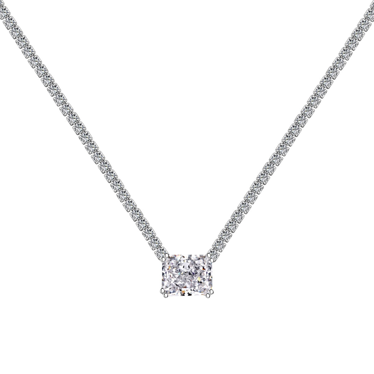 [HOT] Collier élégant taille radiant de 4,0 carats