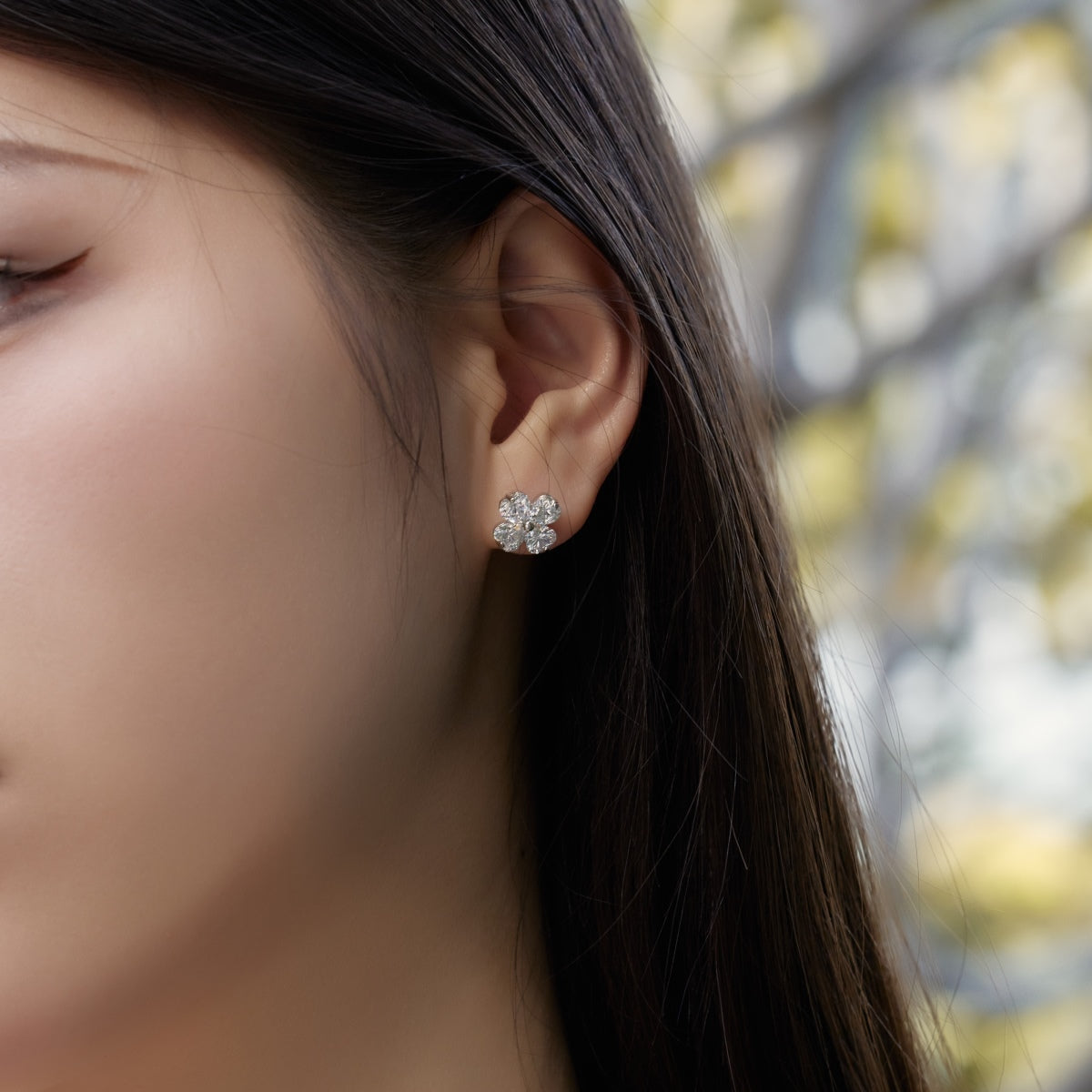 [HOT]Boucles d'oreilles boule trèfle à quatre feuilles