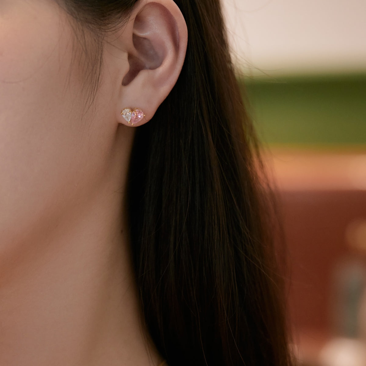 [HOT] Boucles d'oreilles éblouissantes et élégantes en forme de cœur
