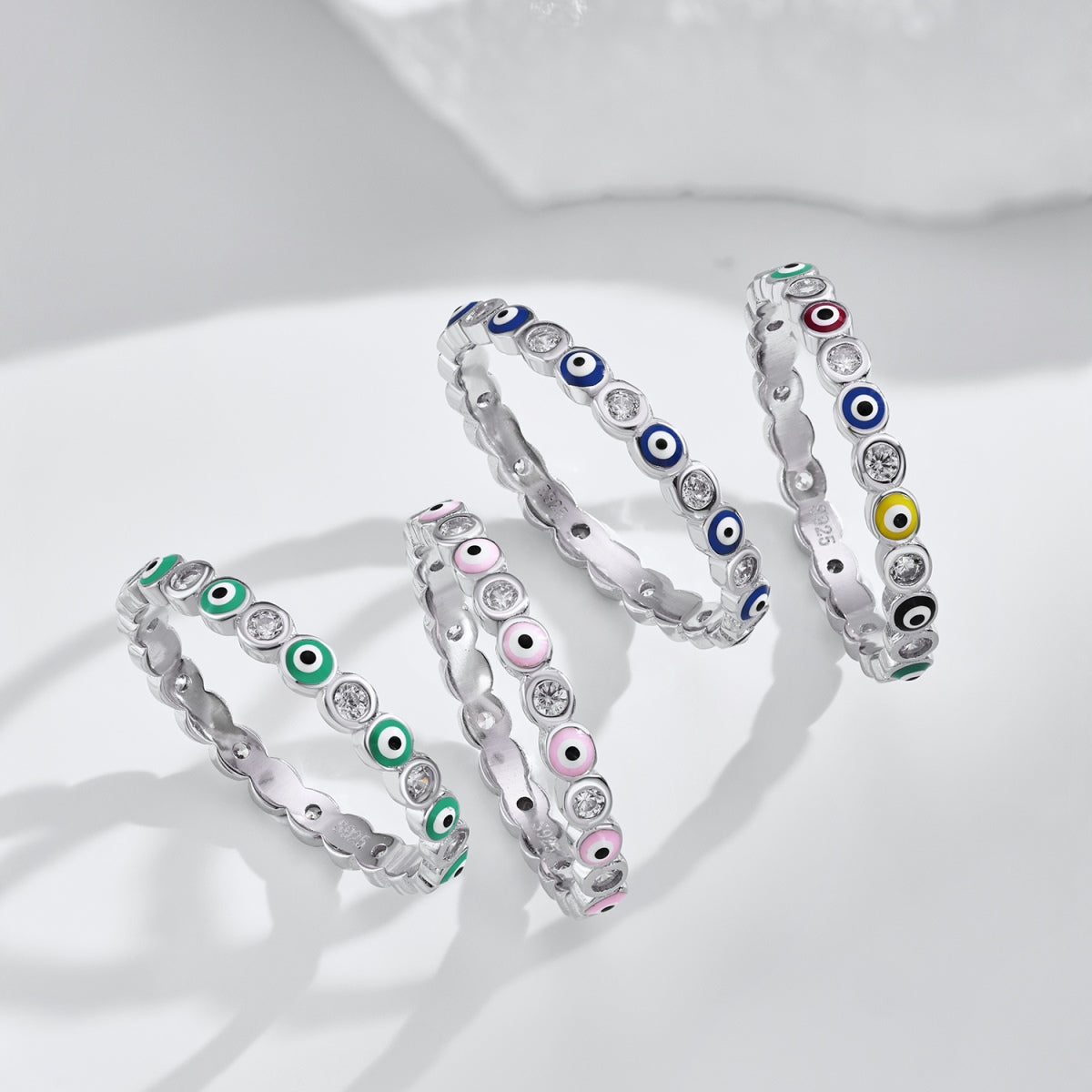 [HOT] Bague ronde vibrante et scintillante pour un usage quotidien