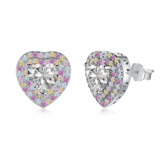 [HOT] Boucles d'oreilles éblouissantes en forme de cœur pour amoureux