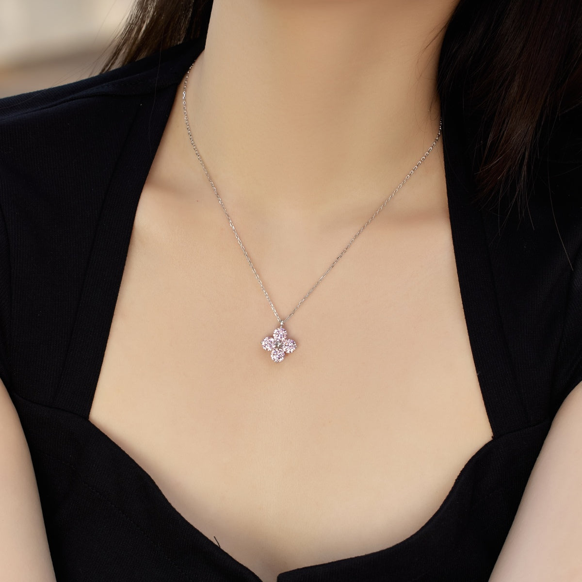 [HOT]Four-Leaf Clover And Eight-Pointed Star Necklace