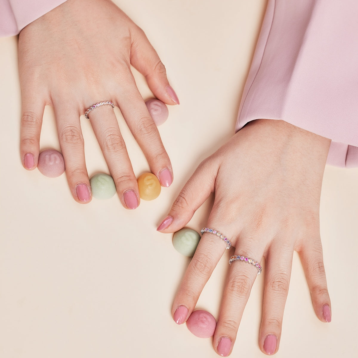 [HOT] Bague de fête ronde colorée exquise
