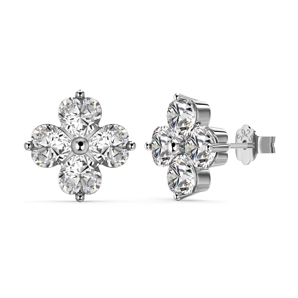 [HOT]Boucles d'oreilles boule trèfle à quatre feuilles
