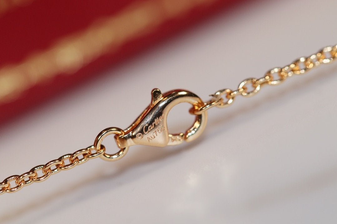 DIANA LOVE NECKLACE PINK GOLD AND SILVER