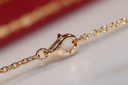 DIANA LOVE NECKLACE PINK GOLD AND SILVER