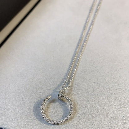 DIANA JUSTE NECKLACE SILVER DIAMONDS
