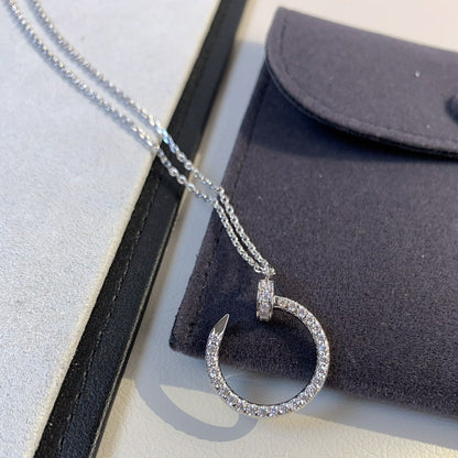 DIANA JUSTE NECKLACE SILVER DIAMONDS