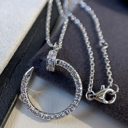 DIANA JUSTE NECKLACE SILVER DIAMONDS