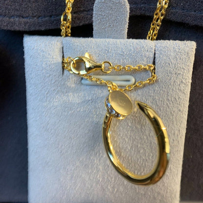 DIANA JUSTE NECKLACE GOLD DIAMONDS