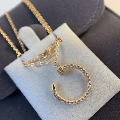 DIANA JUSTE NECKLACE PINK GOLD DIAMONDS