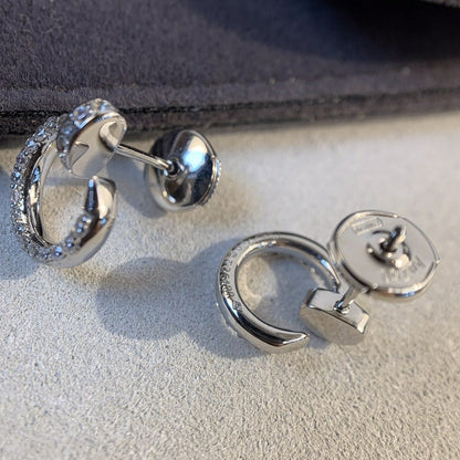 DIANA JUSTE EARRINGS SILVER DIAMONDS
