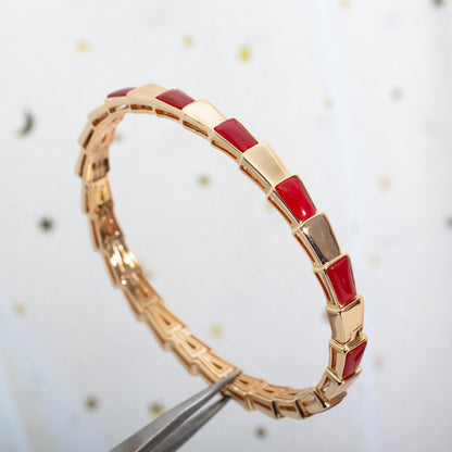 DIANA SERPENTI BRACELET PINK GOLD RUBELLITE