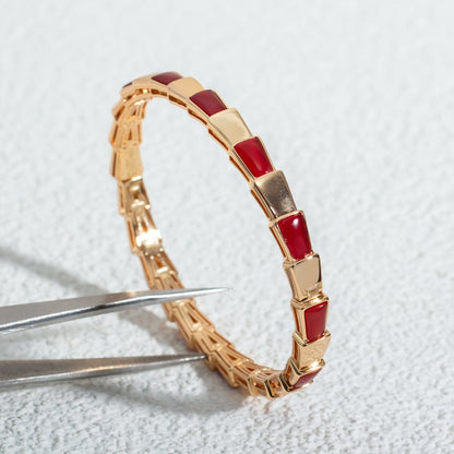 DIANA SERPENTI BRACELET PINK GOLD RUBELLITE